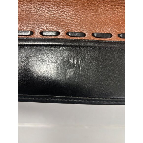 Vintage Brighton Pebble Leather Bucket Shoulder Bag Tan Black - Picture 15 of 15